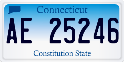 CT license plate AE25246