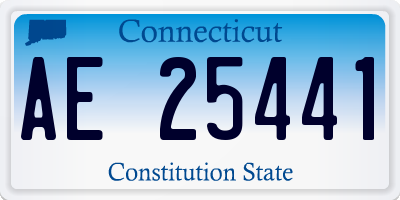 CT license plate AE25441