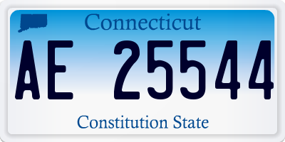 CT license plate AE25544
