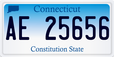 CT license plate AE25656