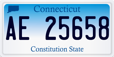 CT license plate AE25658