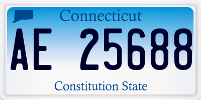 CT license plate AE25688