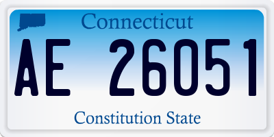 CT license plate AE26051