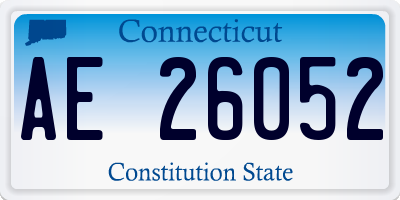 CT license plate AE26052
