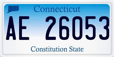 CT license plate AE26053