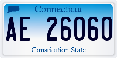CT license plate AE26060