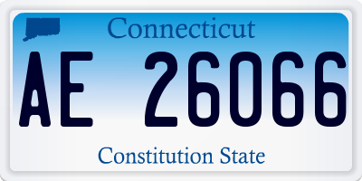 CT license plate AE26066