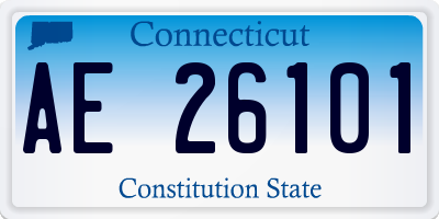 CT license plate AE26101