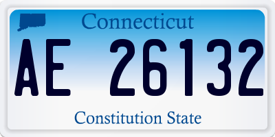 CT license plate AE26132