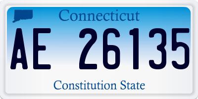 CT license plate AE26135