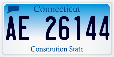 CT license plate AE26144