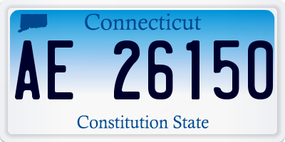 CT license plate AE26150
