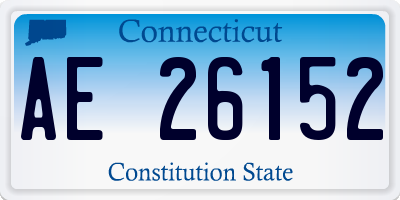 CT license plate AE26152