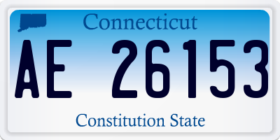 CT license plate AE26153