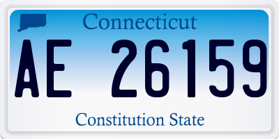 CT license plate AE26159