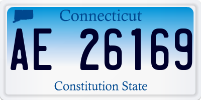 CT license plate AE26169