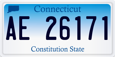 CT license plate AE26171