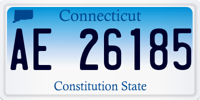 CT license plate AE26185