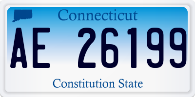 CT license plate AE26199