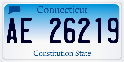 CT license plate AE26219
