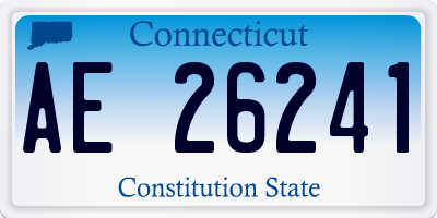 CT license plate AE26241