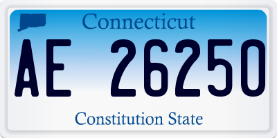 CT license plate AE26250