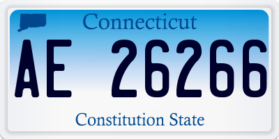 CT license plate AE26266