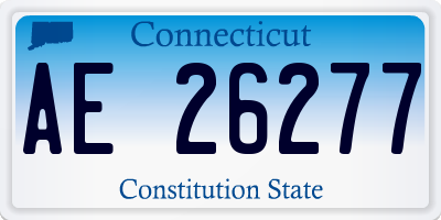 CT license plate AE26277