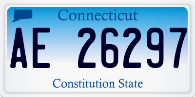 CT license plate AE26297