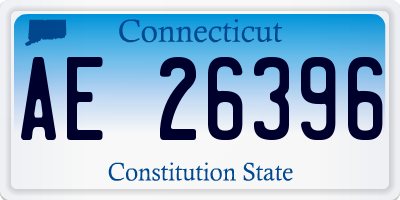 CT license plate AE26396