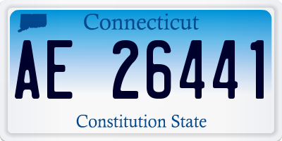 CT license plate AE26441