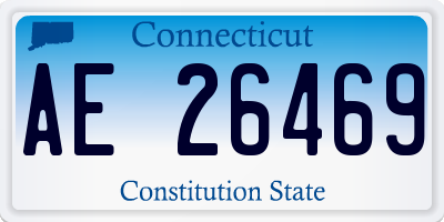 CT license plate AE26469