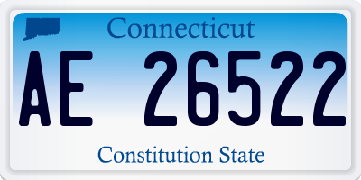 CT license plate AE26522