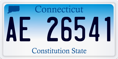 CT license plate AE26541