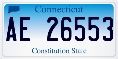 CT license plate AE26553