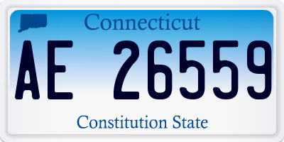 CT license plate AE26559