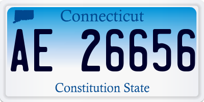 CT license plate AE26656