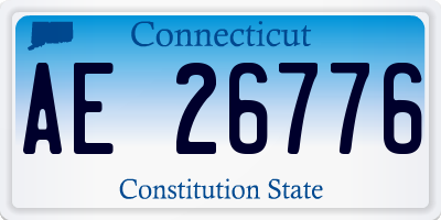 CT license plate AE26776