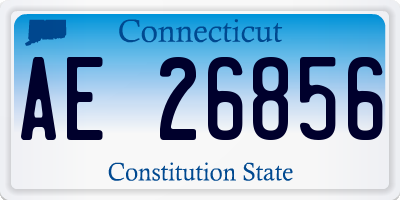 CT license plate AE26856