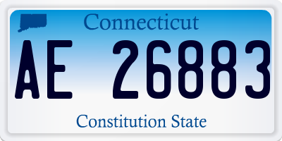 CT license plate AE26883