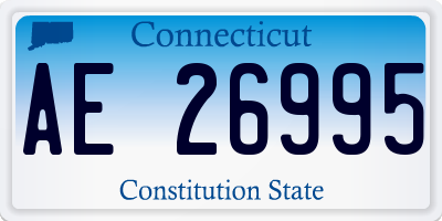 CT license plate AE26995