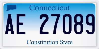 CT license plate AE27089