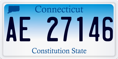 CT license plate AE27146
