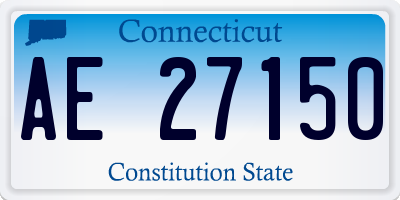 CT license plate AE27150