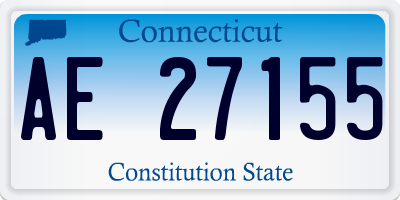 CT license plate AE27155