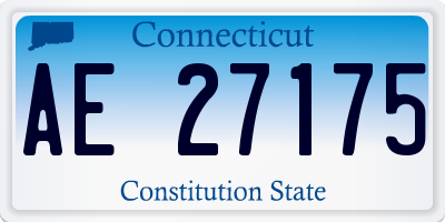 CT license plate AE27175