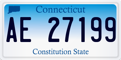CT license plate AE27199