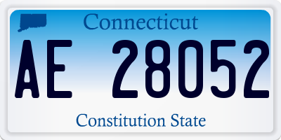 CT license plate AE28052