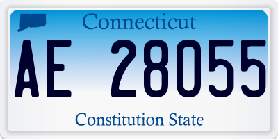 CT license plate AE28055