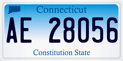 CT license plate AE28056